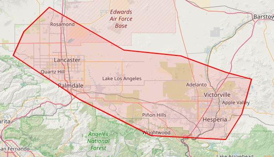 High Desert Mesh coverage area